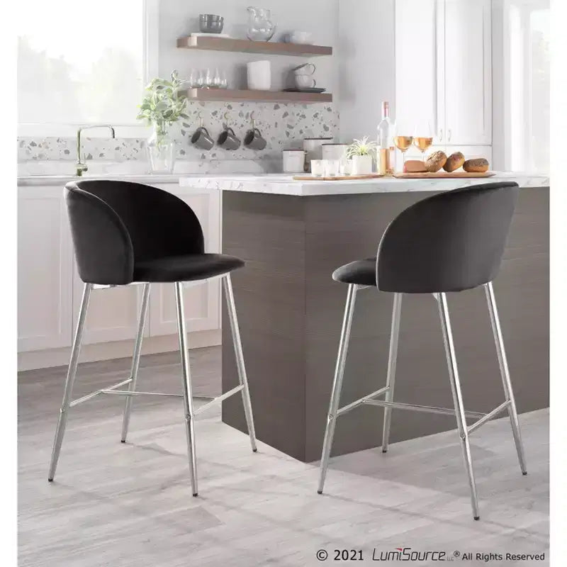Set di 2 sgabelli da bar contemporanei Fran - LumiSource