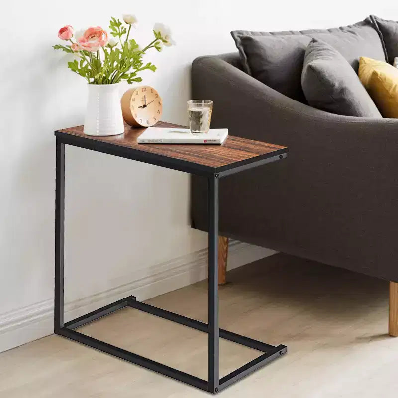 Tavolino laterale C da divano Costway 26'' porta laptop, mobili per ufficio domestico