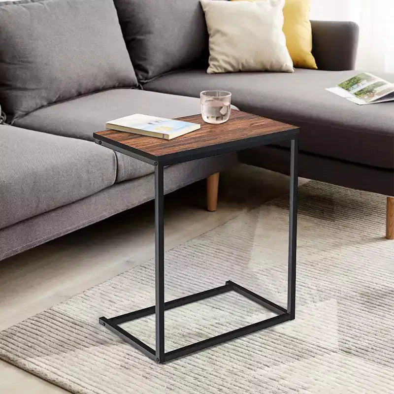 Tavolino laterale C da divano Costway 26'' porta laptop, mobili per ufficio domestico