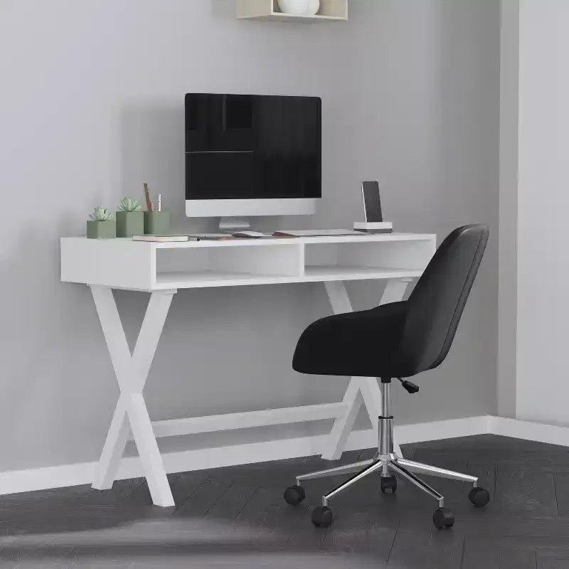 Sedia da ufficio Merrick Lane stile bucket con girevole a 360 gradi