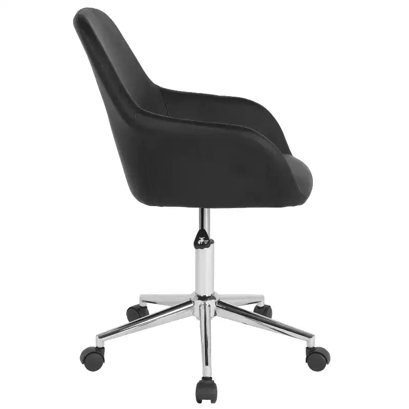 Sedia da ufficio Merrick Lane stile bucket con girevole a 360 gradi