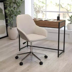 Sedia da ufficio Merrick Lane stile bucket con girevole a 360 gradi