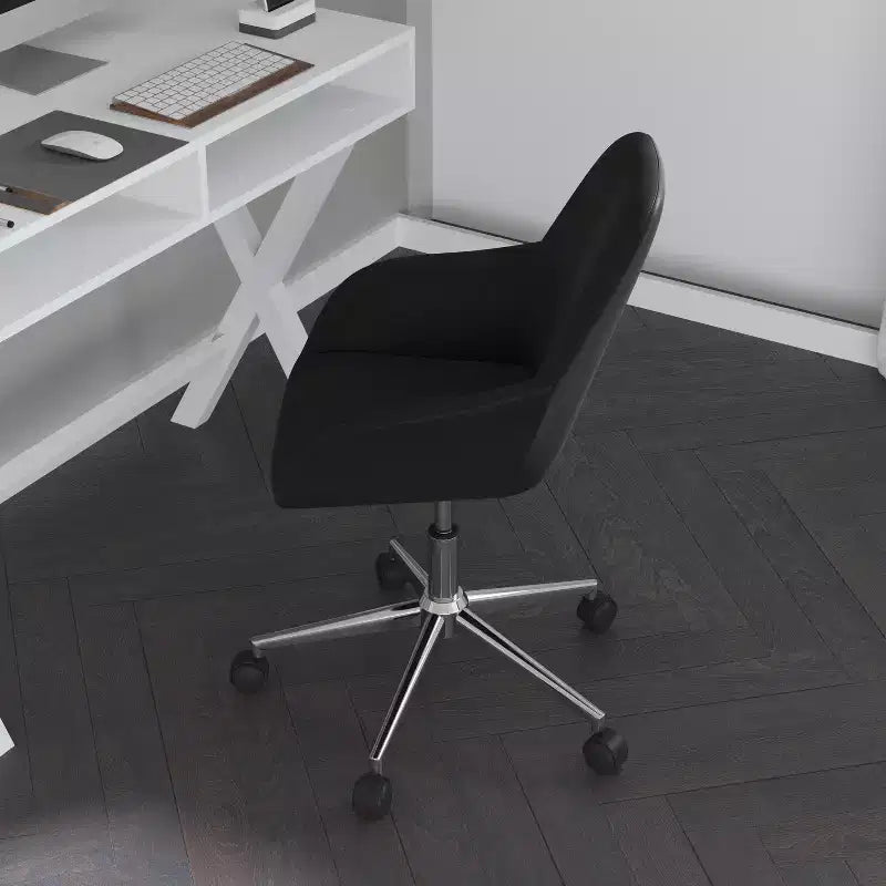 Sedia da ufficio Merrick Lane stile bucket con girevole a 360 gradi