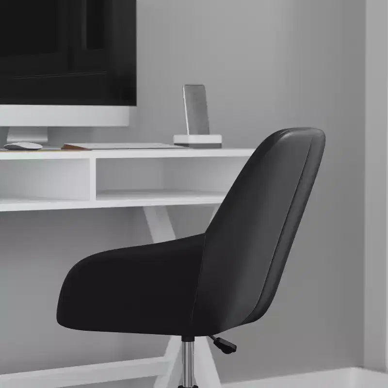 Sedia da ufficio Merrick Lane stile bucket con girevole a 360 gradi