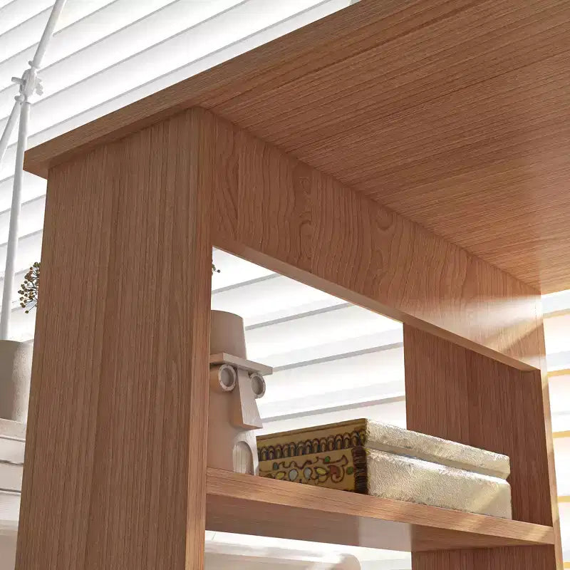 HOMCOM Scrivania da Ufficio Girevole a 360° a L ad Angolo per Computer con Scaffali Contenitori, Scrivania da Lavoro