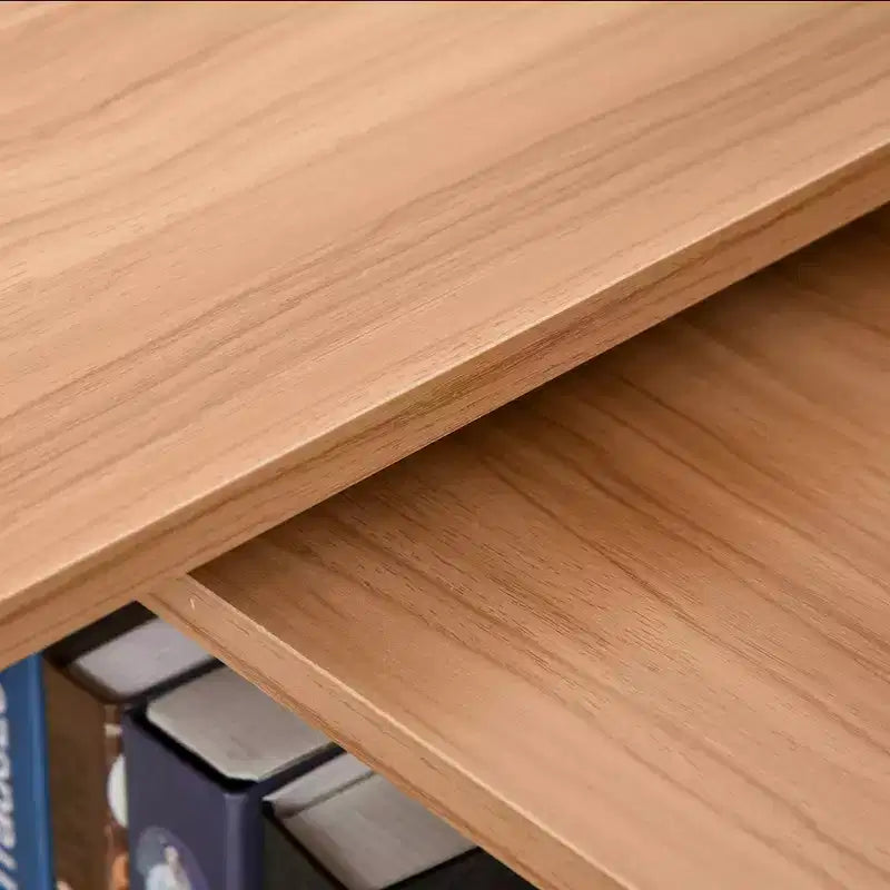 HOMCOM Scrivania da Ufficio Girevole a 360° a L ad Angolo per Computer con Scaffali Contenitori, Scrivania da Lavoro
