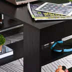 HOMCOM Scrivania da Ufficio Girevole a 360° a L ad Angolo per Computer con Scaffali Contenitori, Scrivania da Lavoro