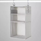 Hanging Fabric Storage Organizer Gray - Brightroom