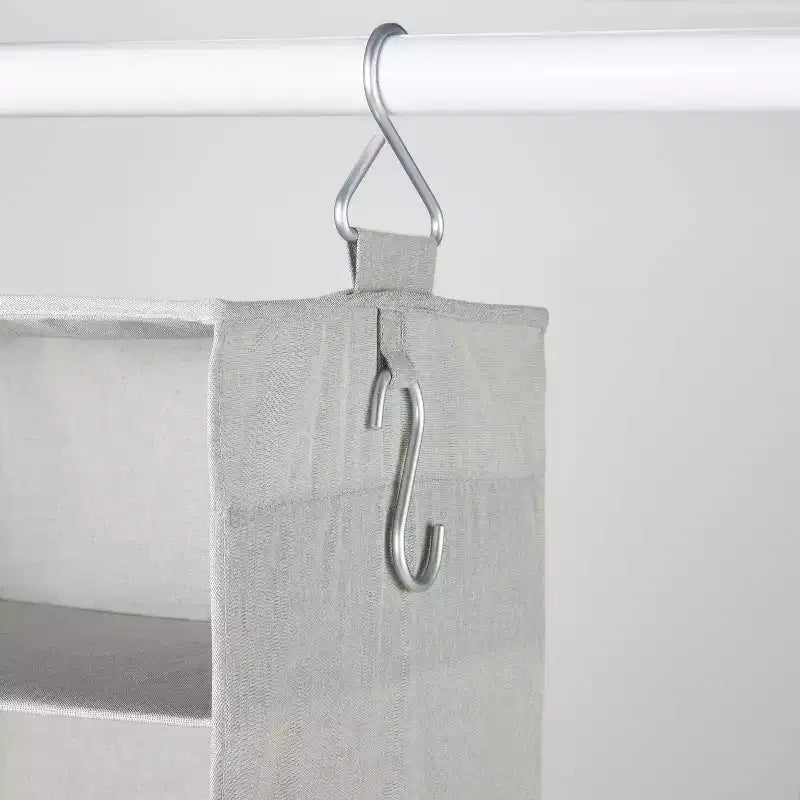 Organizzatore per armadio pensile in tessuto grigio - Brightroom