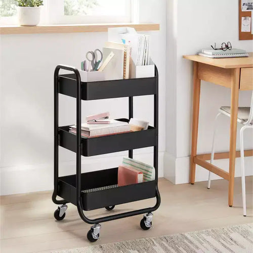 Carrello multiuso in metallo a 3 ripiani - Brightroom