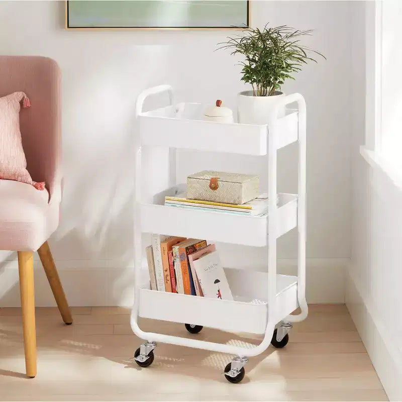 Carrello multiuso in metallo a 3 ripiani - Brightroom
