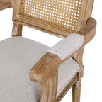Set di 6 sedie da pranzo imbottite in legno e canna Maria French Country - Christopher Knight Home