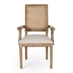 Set di 6 sedie da pranzo imbottite in legno e canna Maria French Country - Christopher Knight Home