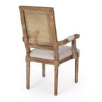 Set di 6 sedie da pranzo imbottite in legno e canna Maria French Country - Christopher Knight Home