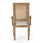 Set di 6 sedie da pranzo imbottite in legno e canna Maria French Country - Christopher Knight Home