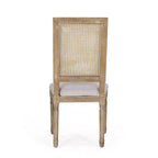 Set di 6 sedie da pranzo imbottite in legno e canna Regina French Country - Christopher Knight Home