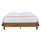 MUSEHOMEINC Base Letto a Piattaforma da 12 Pollici in Legno Massello di Pino con Doghe in Legno, King Size