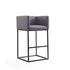 Set di 3 Sgabelli da Bar Imbottiti Embassy in Metallo - Manhattan Comfort