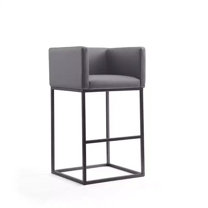 Set di 3 Sgabelli da Bar Imbottiti Embassy in Metallo - Manhattan Comfort