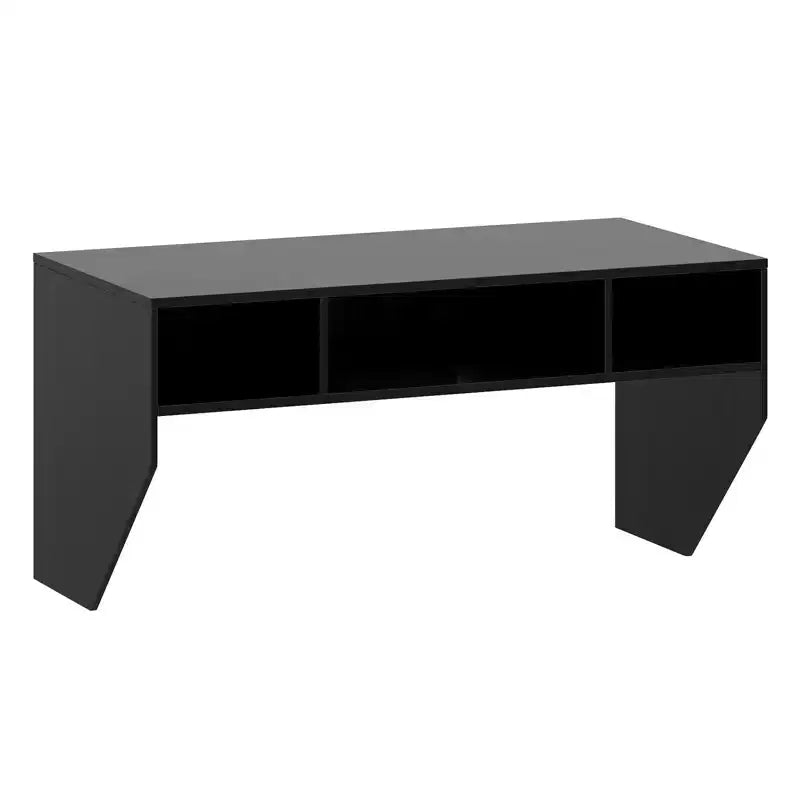 Costway Tavolo Computer da Parete Scrivania Fluttuante Robusta Ufficio Casa Mobile Ripiano Contenitore