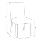 Skyline Furniture Hendrix Sedia da Pranzo a Righe