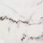 Tavolino ovale Placido - Marmo Bianco/Nero - Safavieh
