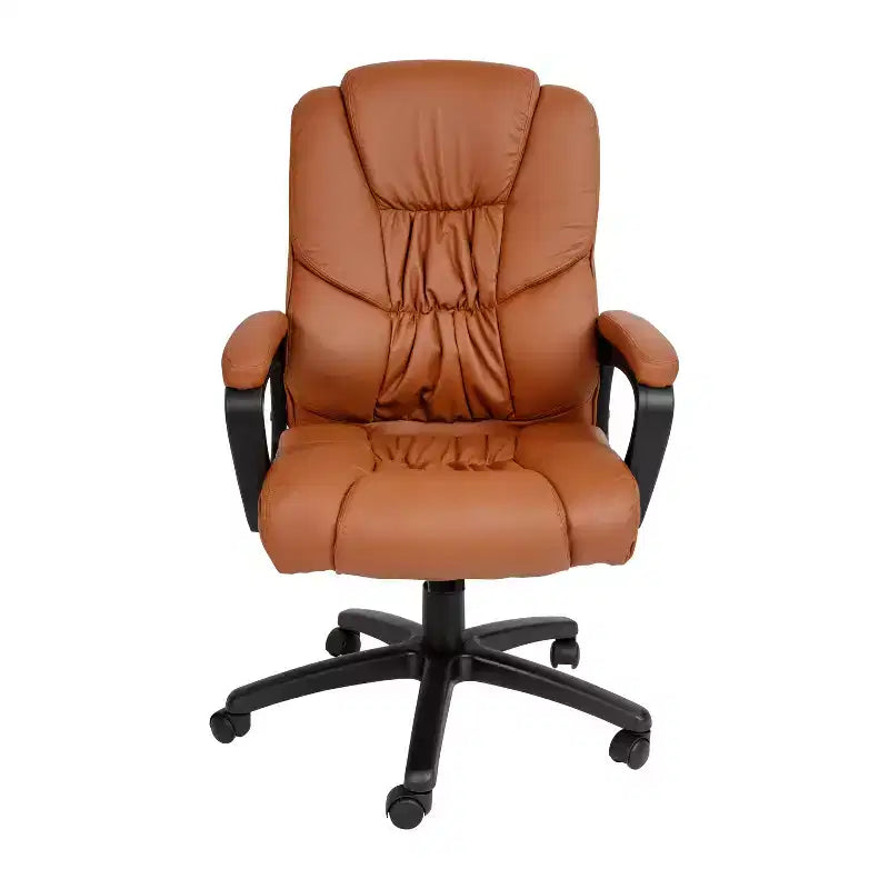Flash Furniture Flash Fundamentals Sedia da Ufficio Girevole Big & Tall in LeatherSoft con Braccioli Imbottiti, Portata 181 kg