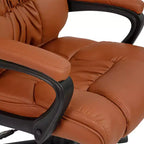 Flash Furniture Flash Fundamentals Sedia da Ufficio Girevole Big & Tall in LeatherSoft con Braccioli Imbottiti, Portata 181 kg