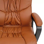 Flash Furniture Flash Fundamentals Sedia da Ufficio Girevole Big & Tall in LeatherSoft con Braccioli Imbottiti, Portata 181 kg