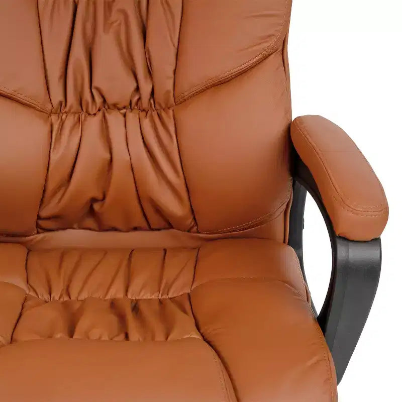 Flash Furniture Flash Fundamentals Sedia da Ufficio Girevole Big & Tall in LeatherSoft con Braccioli Imbottiti, Portata 181 kg