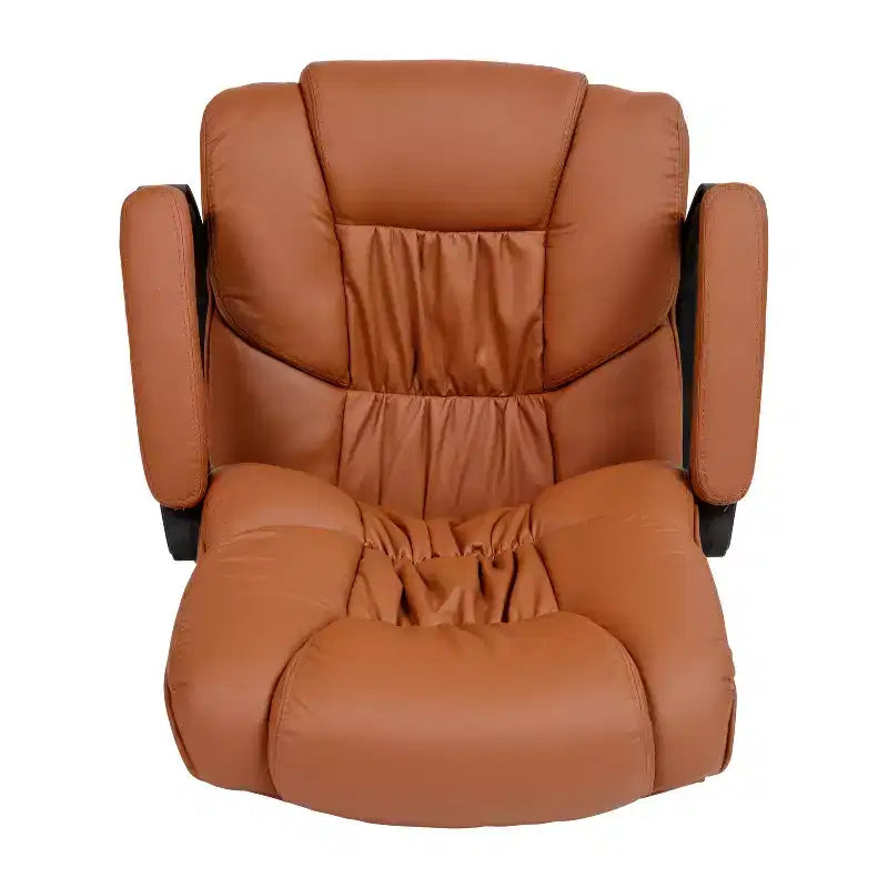 Flash Furniture Flash Fundamentals Sedia da Ufficio Girevole Big & Tall in LeatherSoft con Braccioli Imbottiti, Portata 181 kg