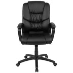 Flash Furniture Flash Fundamentals Sedia da Ufficio Girevole Big & Tall in LeatherSoft con Braccioli Imbottiti, Portata 181 kg