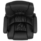 Flash Furniture Flash Fundamentals Sedia da Ufficio Girevole Big & Tall in LeatherSoft con Braccioli Imbottiti, Portata 181 kg