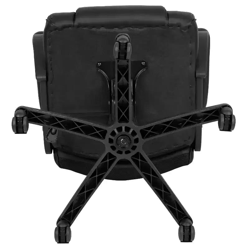 Flash Furniture Flash Fundamentals Sedia da Ufficio Girevole Big & Tall in LeatherSoft con Braccioli Imbottiti, Portata 181 kg
