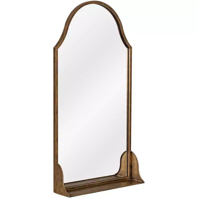 Specchio da parete Cooper Classics Sawyer bronzo antico 20 x 38 con ripiano