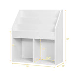 Costway Libreria per Bambini Scaffale in Legno Mobile Organizzatore Giocattoli