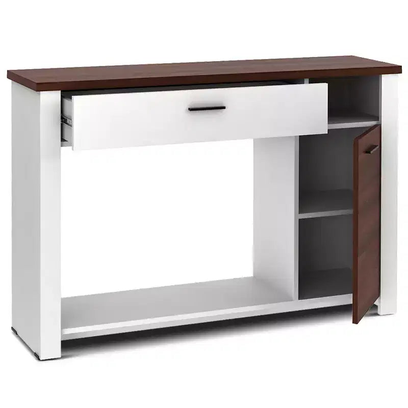 Costway Tavolo Consolle Divano da 48'' con Cassetto, Mobile da Ingresso Regolabile in Altezza