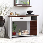 Costway Tavolo Consolle Divano da 48'' con Cassetto, Mobile da Ingresso Regolabile in Altezza