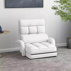 Poltrona Pieghevole Lazy Sofa Costway con Schienale Regolabile su 6 Livelli e Cuscino Seduta Staccabile