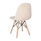 Set di 2 Poltrone Accent Emma e Oliver della Serie Dorset in Finta Pelliccia con Gambe in Faggio per Soggiorno, Camera da Letto, Dormitorio e Altro Ancora