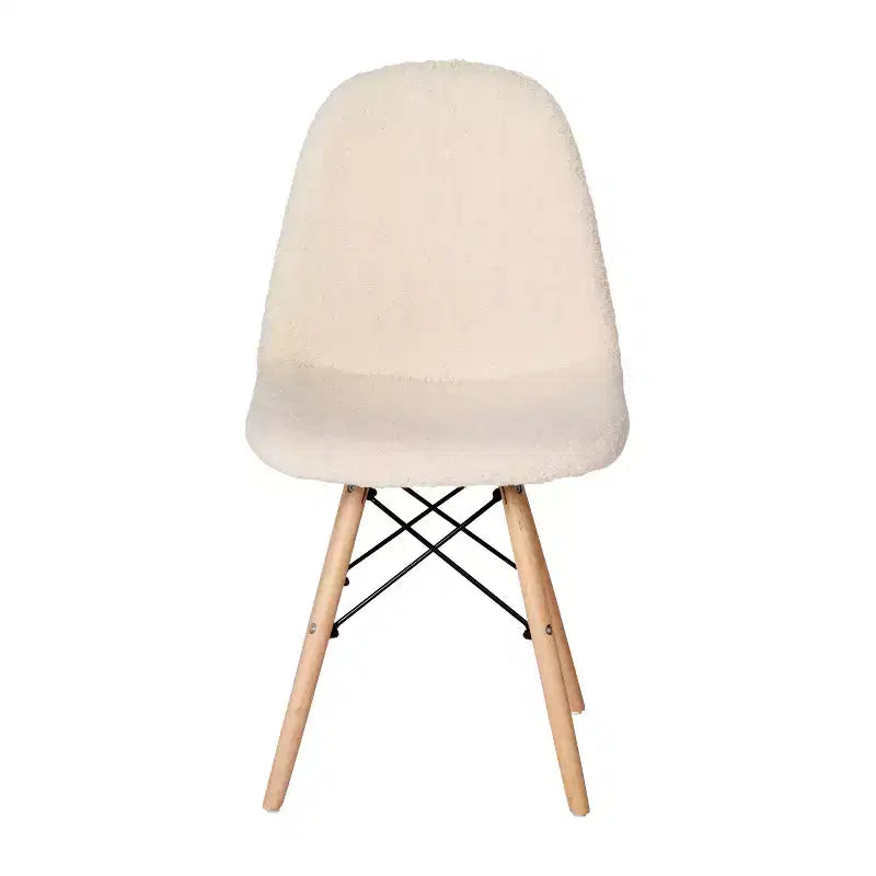 Set di 2 Poltrone Accent Emma e Oliver della Serie Dorset in Finta Pelliccia con Gambe in Faggio per Soggiorno, Camera da Letto, Dormitorio e Altro Ancora