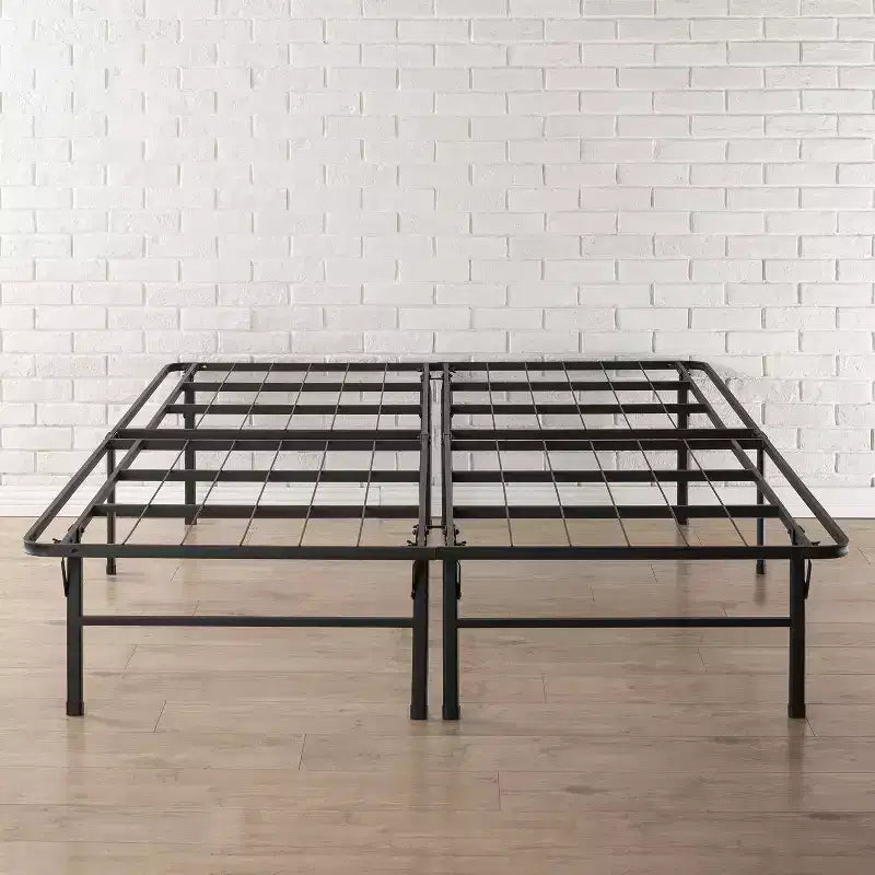 14 Telaio Letto in Acciaio Premium e Base Letto Piattaforma Nero - Mellow