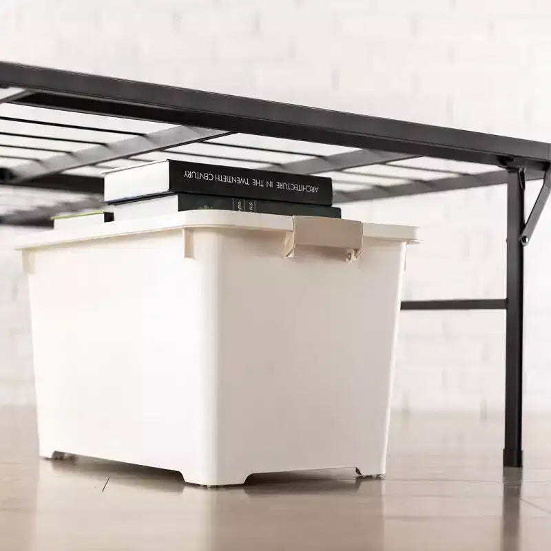 14 Telaio Letto in Acciaio Premium e Base Letto Piattaforma Nero - Mellow