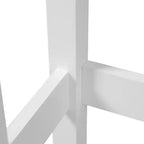 Mobile salvaspazio da bagno sopra il WC LuxenHome Farmhouse in MDF bianco