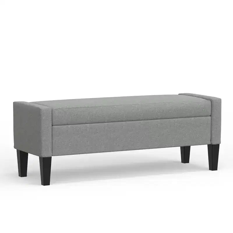 Panca contenitore imbottita con braccioli tronchi Glenwillow Home 52