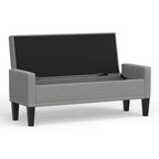 Panca contenitore imbottita con braccioli tronchi Glenwillow Home 52