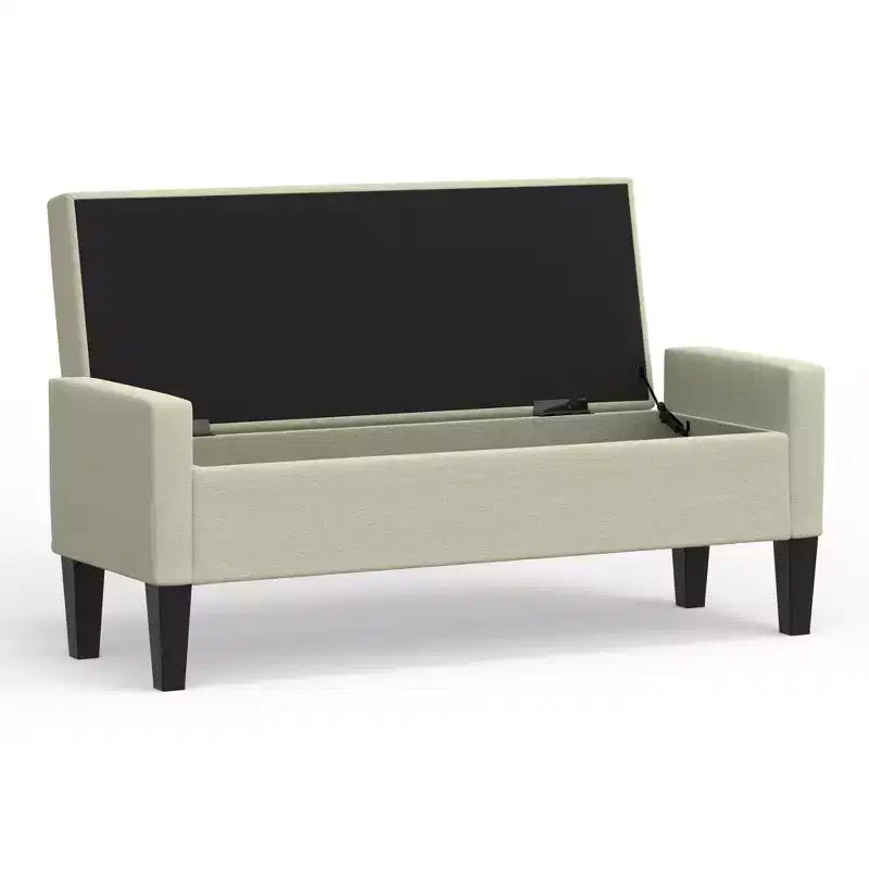 Panca contenitore imbottita con braccioli tronchi Glenwillow Home 52