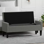 Panca contenitore imbottita con braccioli tronchi Glenwillow Home 52