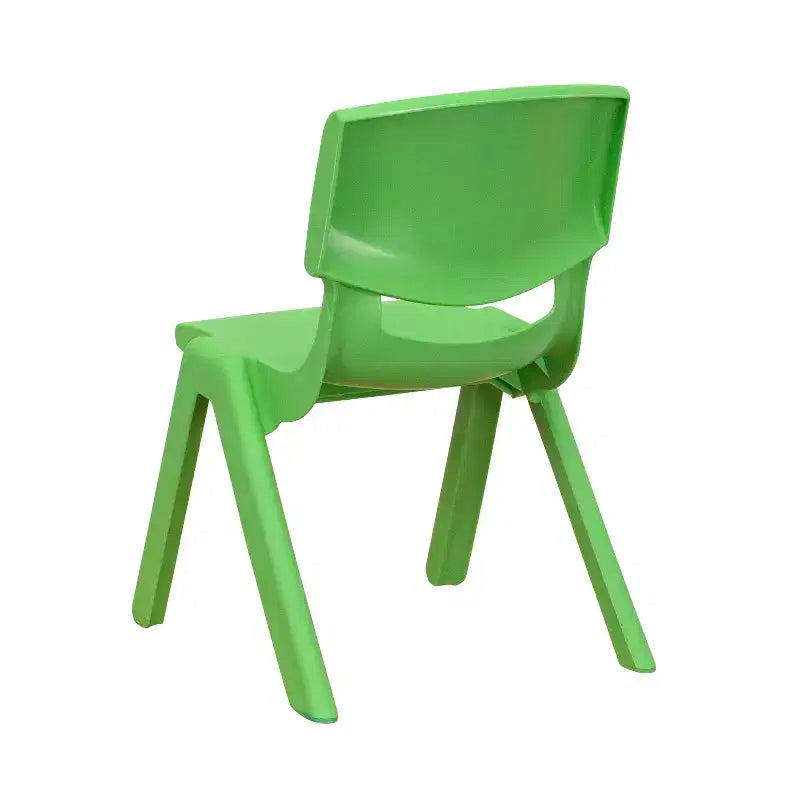 Sedia impilabile in plastica Emma and Oliver, confezione da 10, con altezza della seduta di 10,5 pollici