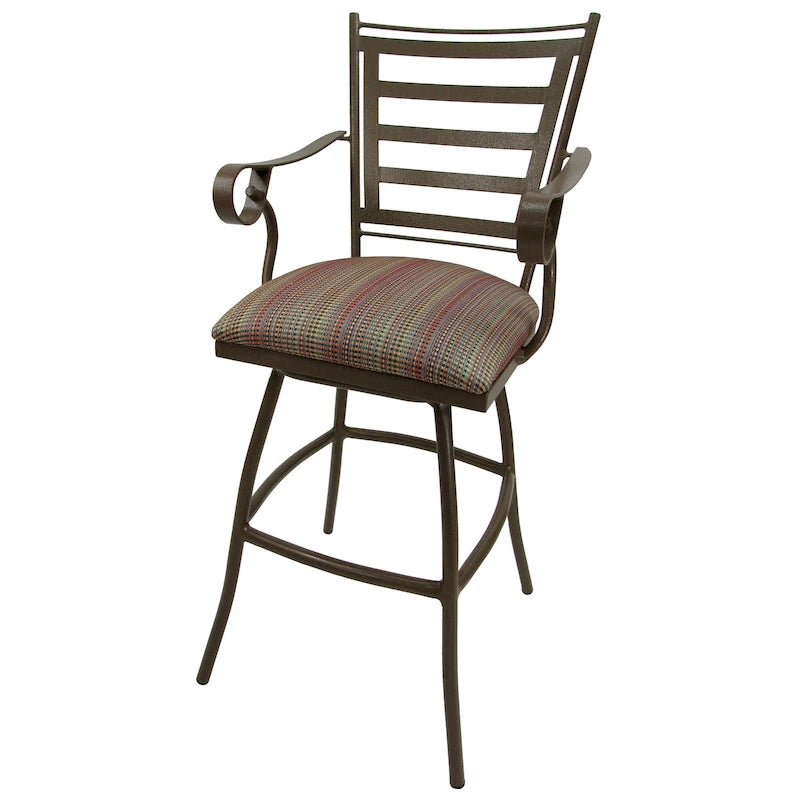 Sgabello da Bar Extra Alto per Spettatore da 35 Pollici con Telaio Beige – Altezza Seduta 35"